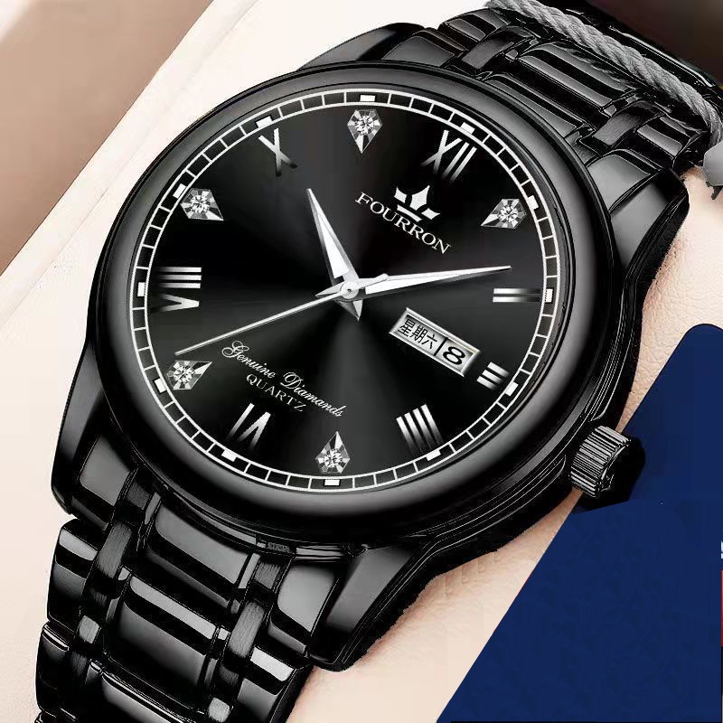 Esea Đồng Hồ Cơ Dây Thép Chống Nước Phát Quang Không Phai Màu Cho Nam Và Nữ