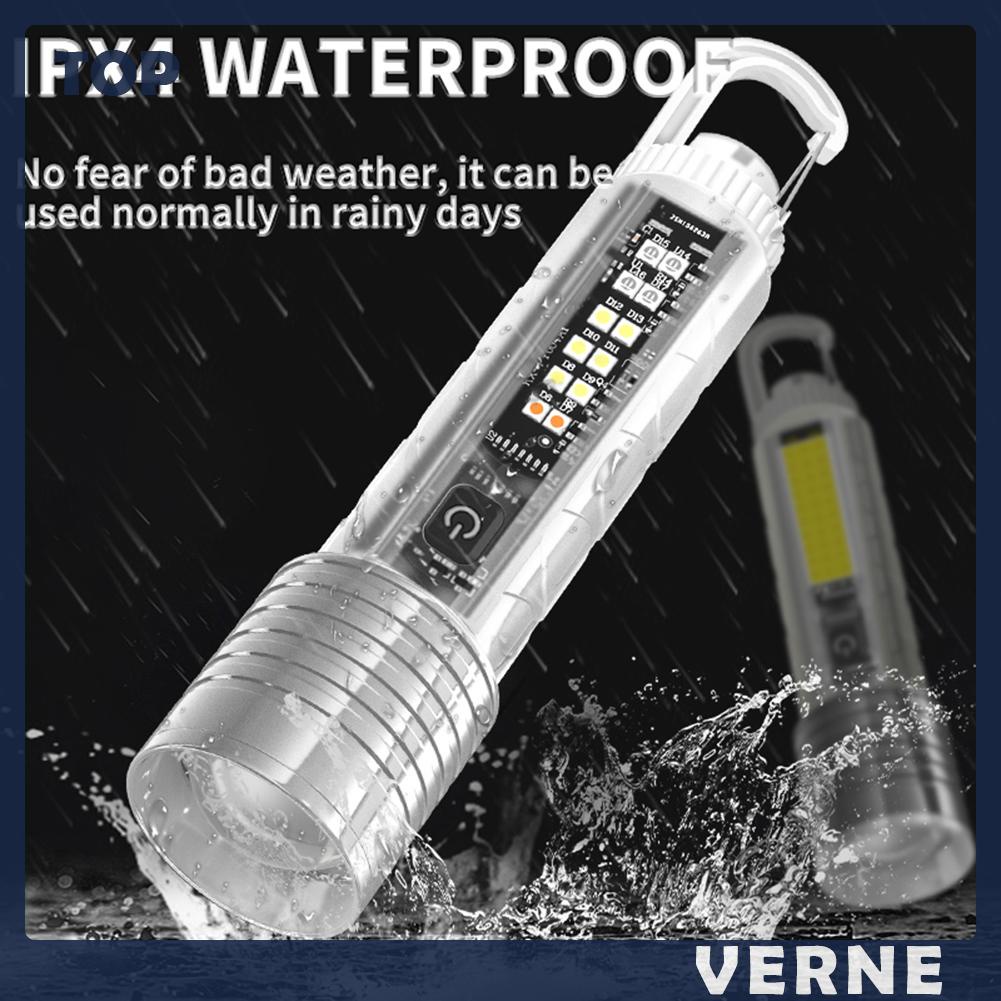 Đèn Pin led cob / cob 1500mah Cổng Sạc usb Loại c ipx4