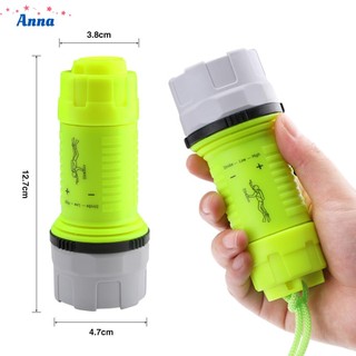 【Anna】Strong Light 3 Modes Diving Flashlight Torch Durable Lamp Led Lighting