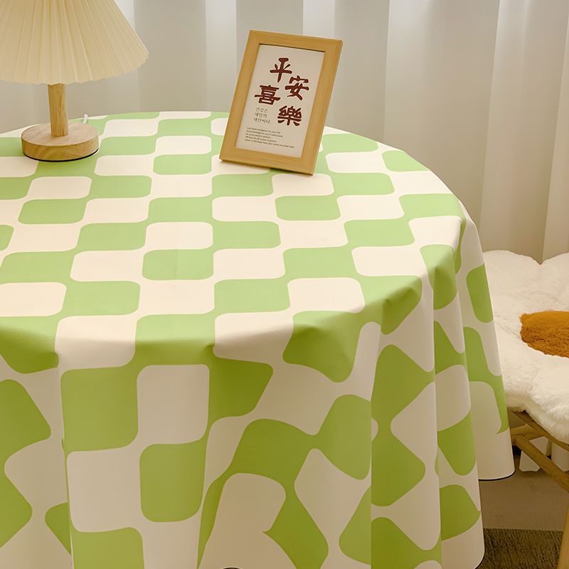 Khăn Trải Bàn Cà Phê Vải flannel Họa Tiết Caro Cổ Điển