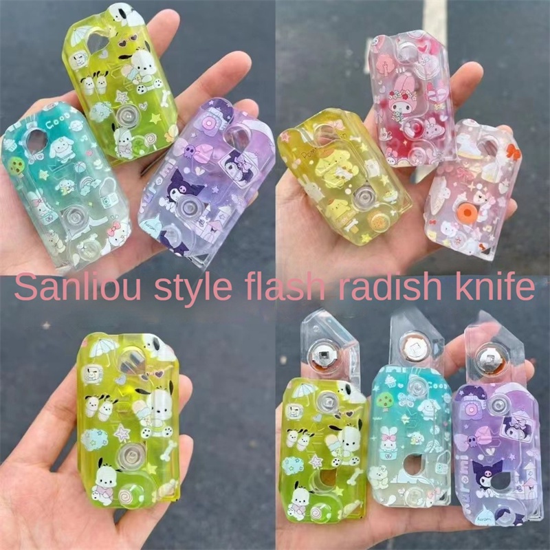 3d Gravity Carrot Ánh sáng mát mẻ Phim hoạt hình Dễ thương 3d Dao cà rốt phát sáng Chuyển động dao trọng lực Đồ chơi phát sáng