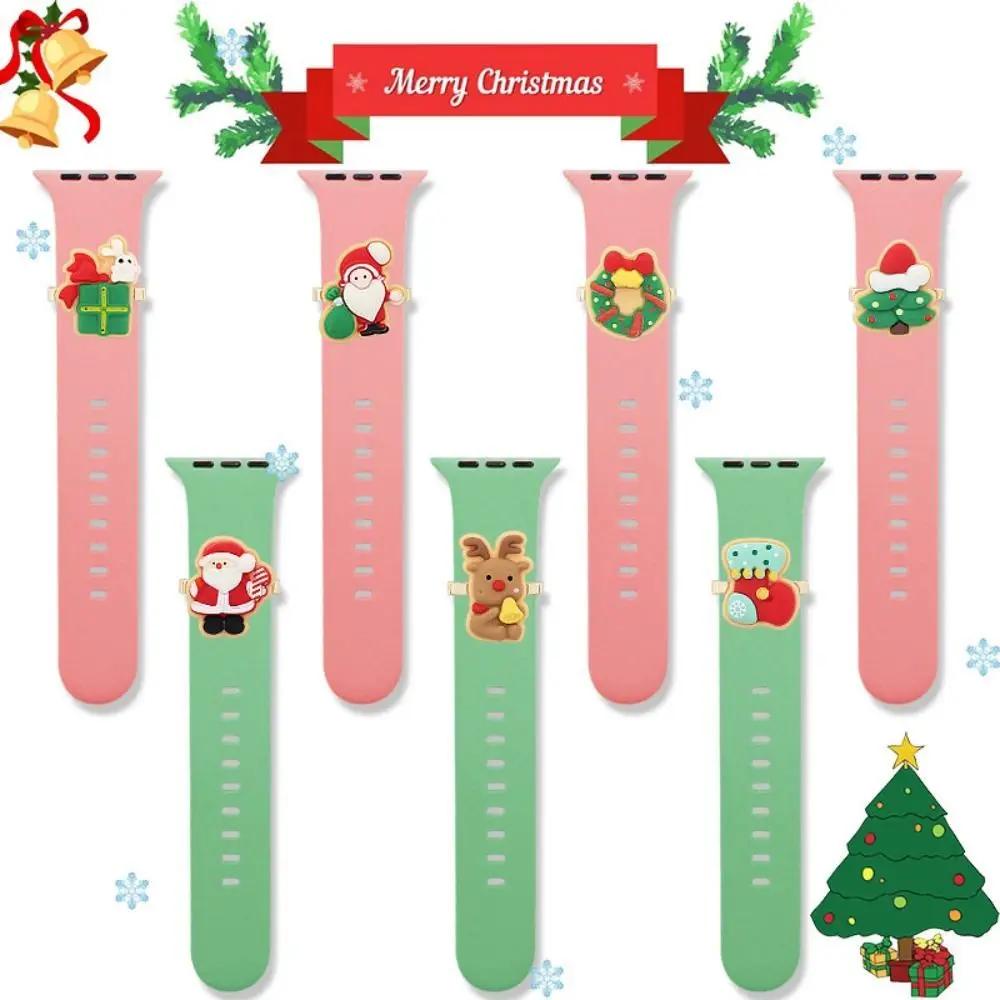 Dây Đeo Silicon Hình Ông Già Noel Cho Đồng Hồ Thông Minh apple watch