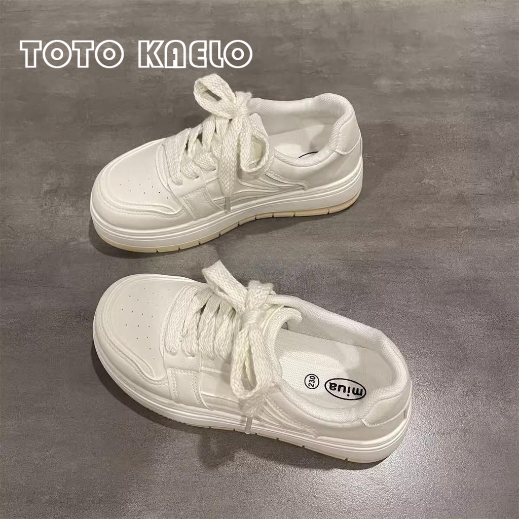 TOTOK giày thể thao nữ giày sneaker nữ Thoáng Khí 2023 hot trend Đường may tỉ mỉ Năng động Lót êm ái Thanh lịch FLF23A0SRY 43Z231024