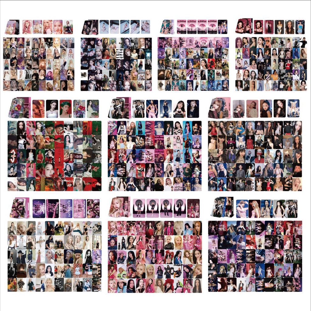 Set 55 Tấm card Hình Nhóm Nhạc blackpink Thẻ