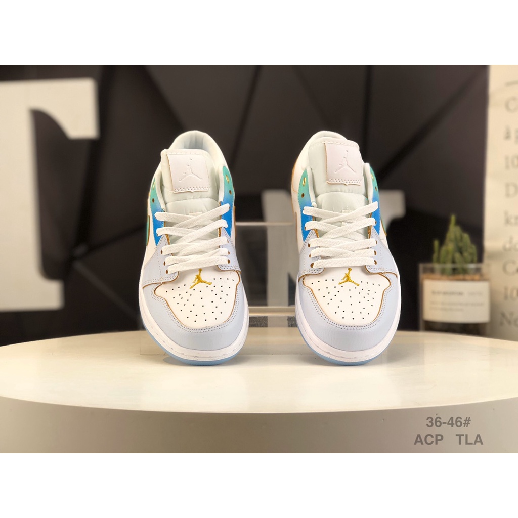 Giày Thể Thao jordan 1 low aj1 fn8899 131 36-46 Phối Màu gradient Xanh Dương Trẻ Trung
