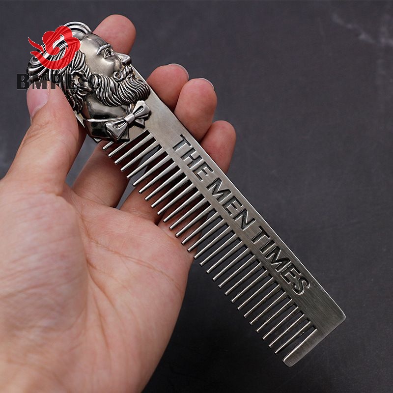1 Lược Chải Tóc Tạo Kiểu Bằng Thép Không Gỉ Mới