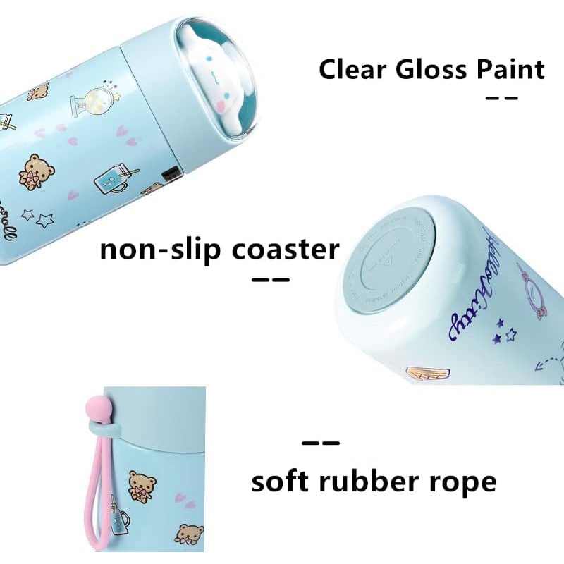 Bình Nước Giữ Nhiệt 300ml Bằng Thép Không Gỉ Dễ Thương