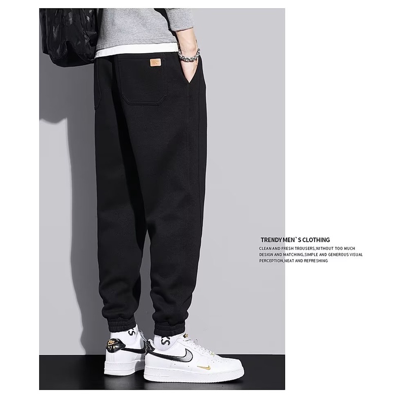 Quần Dài Thể Thao Dáng Rộng Thoải Mái Phong Cách Hàn Quốc 4 Màu Tùy Chọn m-3xl Thời Trang Mùa Thu Cho Nam Và Nữ