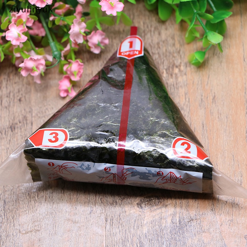 Ziyulinyuk Set 20 Túi Làm sushi Hình Tam Giác Hai Lớp