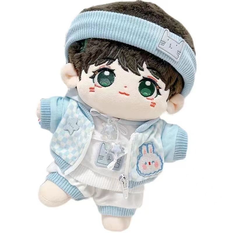 Búp Bê Mặc Áo Khoác Quần Dài 20cm Bằng cotton Dễ Thương 0905