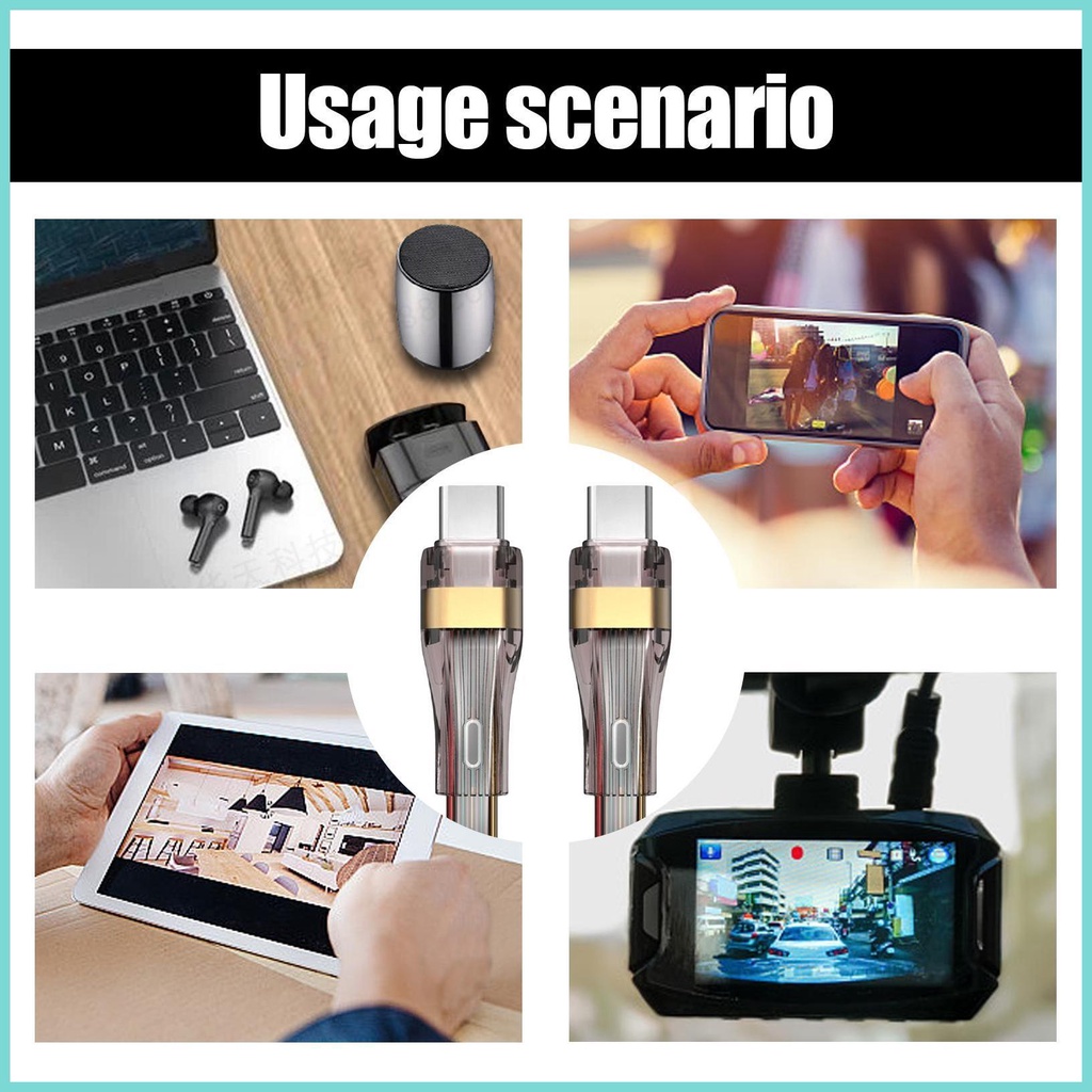 Dây Cáp Sạc Nhanh type c 5a 100w Bằng nylon Đa Năng Cho Máy Tính Bảng