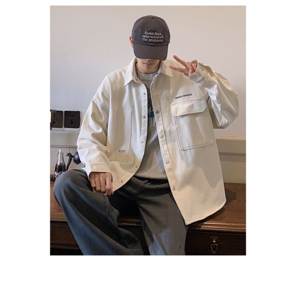 Áo Sơ Mi Tay Dài Dáng Rộng plus size m-8xl Phong Cách Hàn Quốc Cao Cấp Cho Nam