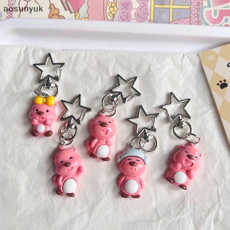 Aosunyuk kawaii loopy Hoạt Hình Đáng Yêu Có Móc Khóa diy Dành Cho Điện Thoại Túi Xách Nữ