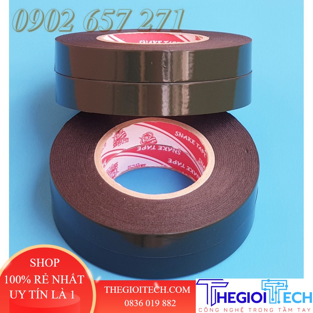 Băng keo xốp đen 2 mặt siêu dính chất lượng 1 cuộn lẻ - Băng keo 2 mặt 1.2F