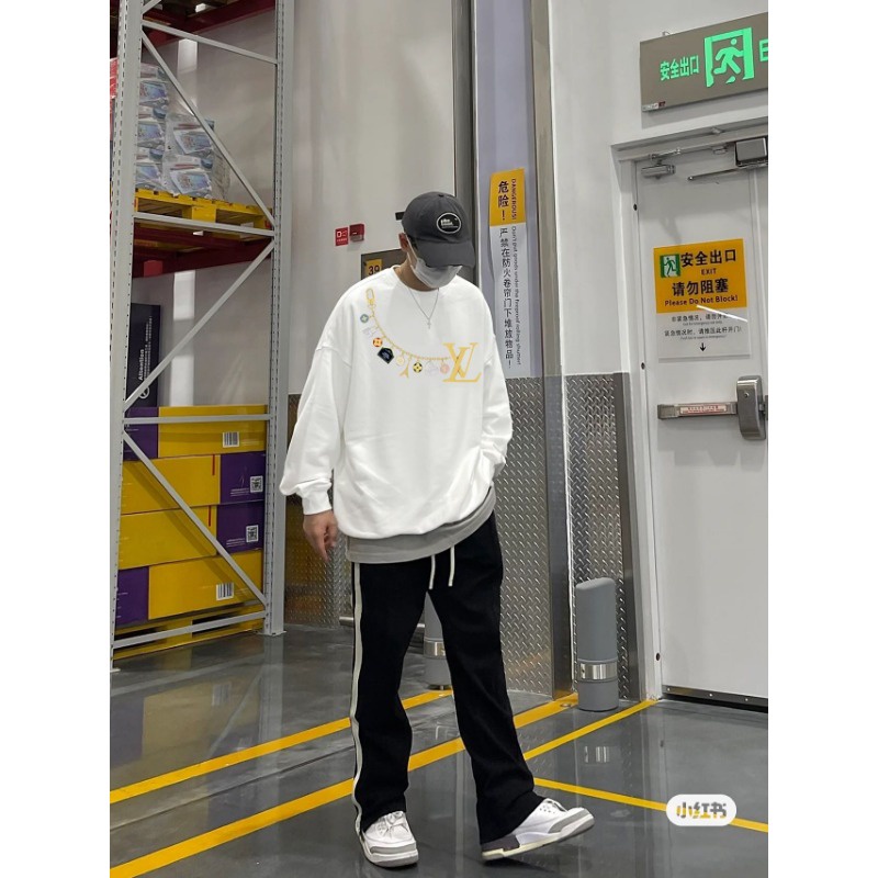 Áo hoodie Tay Dài Cổ Tròn Thời Trang Mùa Thu Mới 2023 Cho Nam Và Nữ