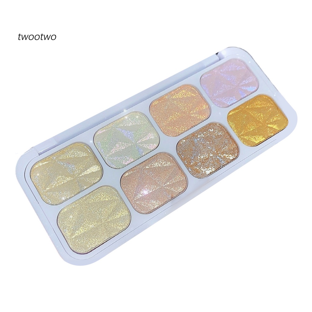 Bảng Phấn Mắt 8 Màu Lấp Lánh Lâu Trôi Chống Thấm Nước Sắc Tố Cao