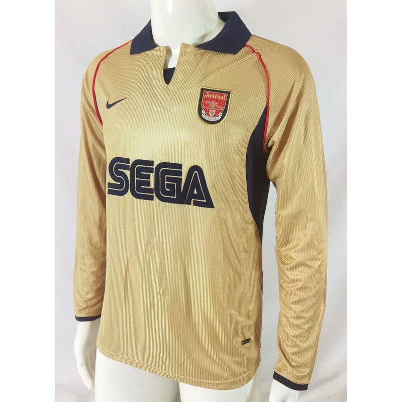 Áo Bóng Đá Dài Tay Phong Cách vintage Mùa Giải arsenal Mùa Giải 01-02