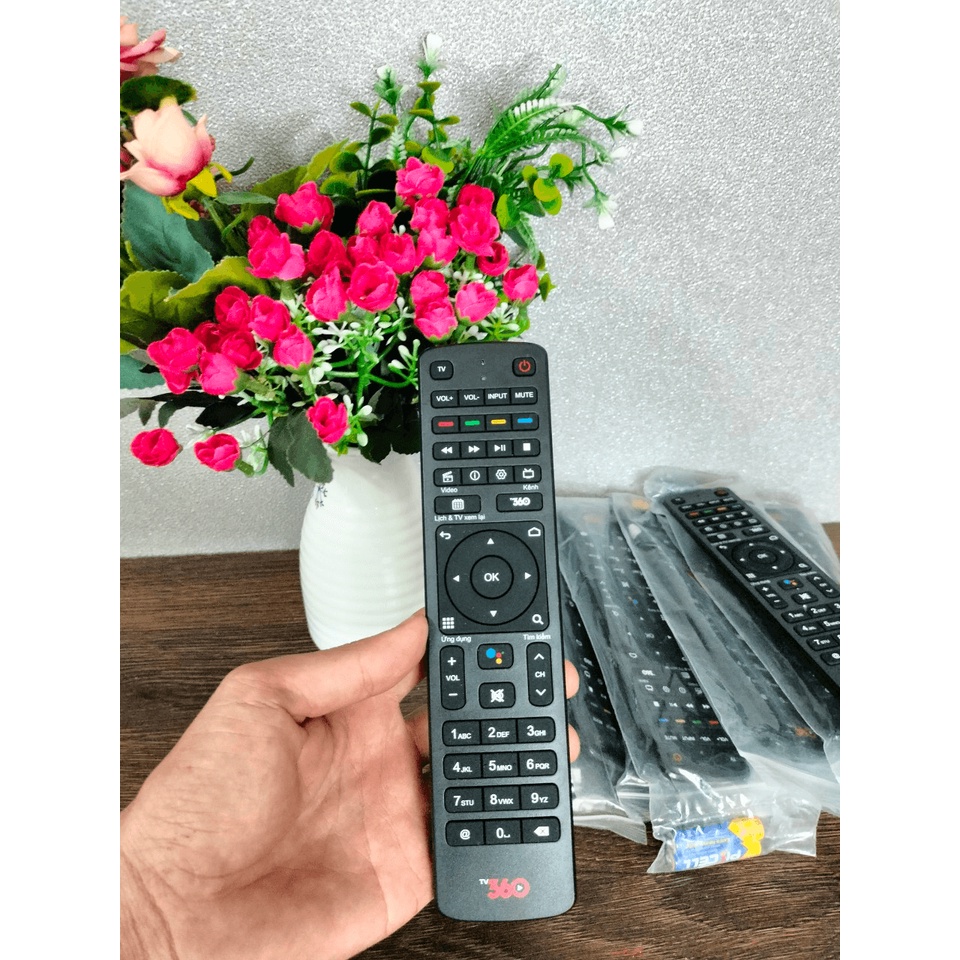 Điều Khiển đầu thu truyền hình Viettel 360 TV Micro Giọng nói chính hãng mẫu mới
