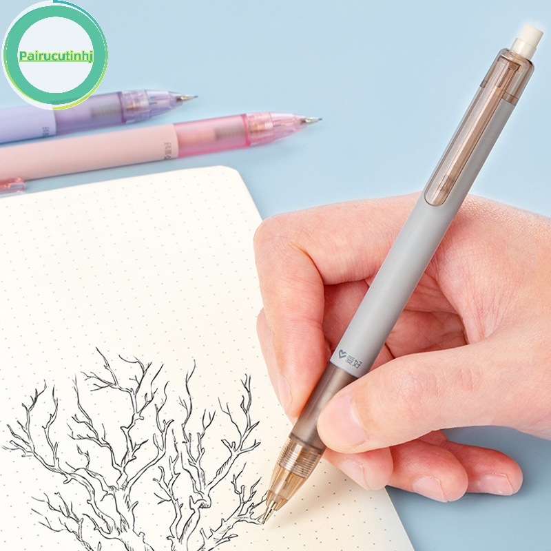 Parucutin Bút Chì Bấm Tự Động Màu Trơn Dễ Thương Cho Học Sinh / Văn Phòng