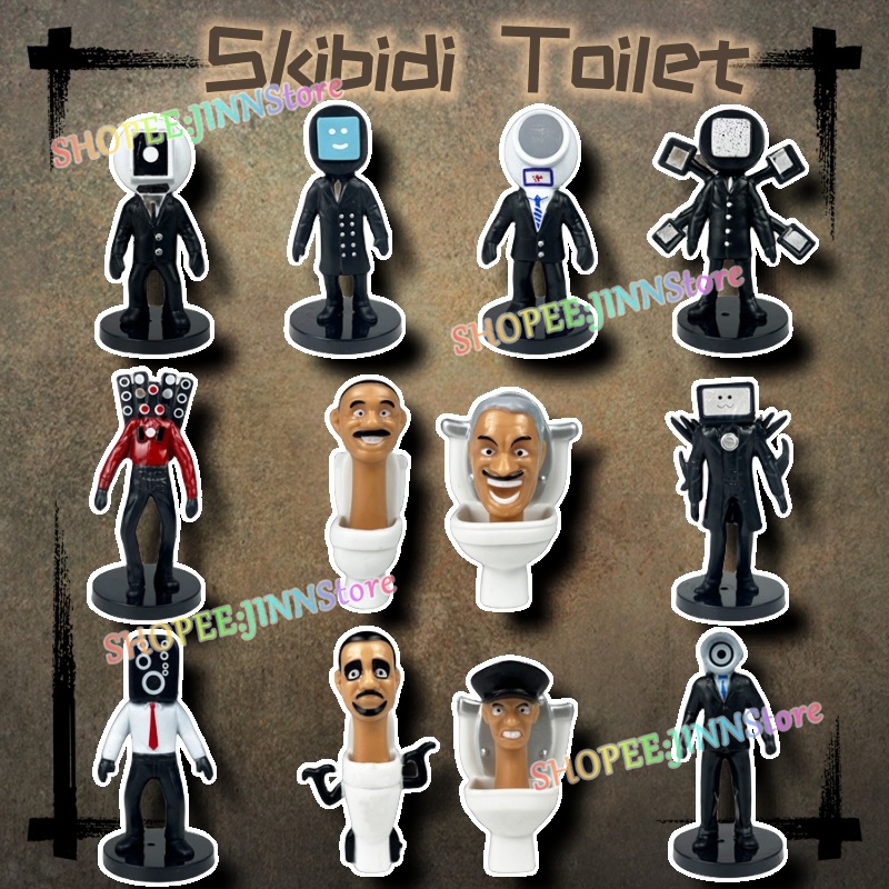 - Jn - skibidi Mô Hình Nhân Vật Người Đàn Ông Máy Ảnh tv Bằng pvc Trang Trí