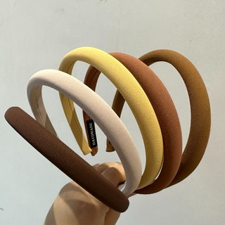 Băng Đô Cài Tóc Bằng Vải cotton khaki Cho Nữ
