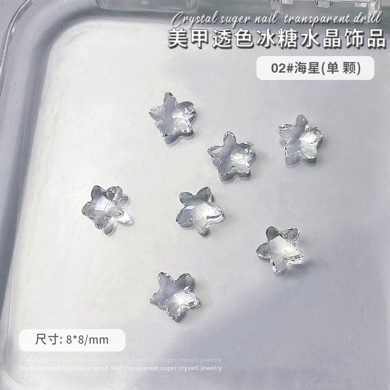 Trong Suốt Phụ Kiện Đá Trang Trí Móng Tay / Móng Tay Hình Trái Tim / Bướm / Giọt Nước Phân Bón