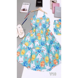 ĐẦM TOLE DÂY KÈM QUẦN (M-XL)