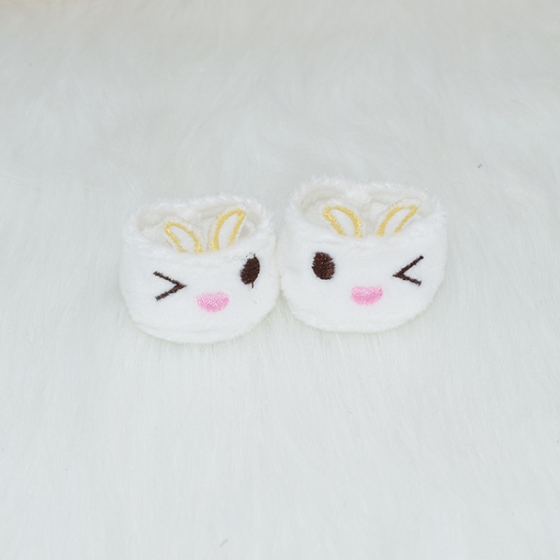 Mới Giày Vải cotton Hình Thỏ Đáng Yêu Cho Búp Bê 20cm