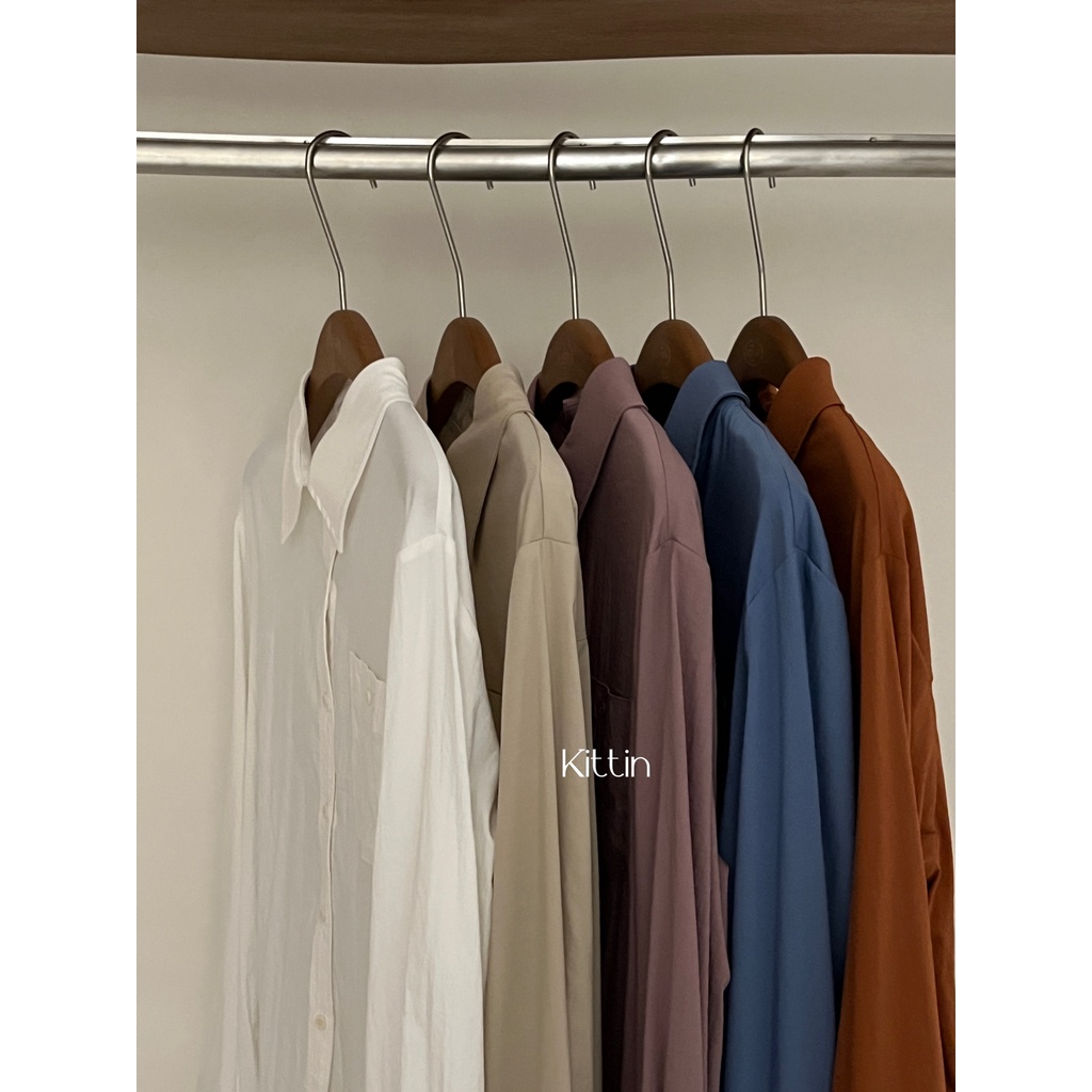 ✨Áo Sơ Mi Dài Tay Dáng Rộng Thiết Kế Mới Thoải Mái Thời Trang Dành Cho Mù