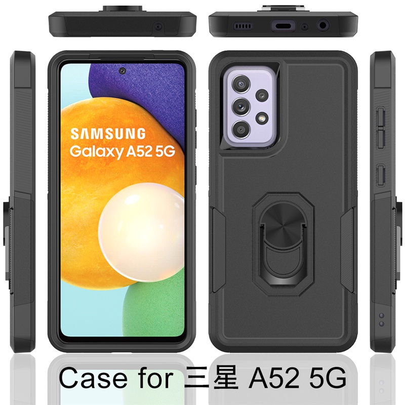 Vỏ Ống Điện Thoại tpu + pc Có Nhẫn Đỡ Cho samsung galaxy a12 a22 a32 a42 a52 a52s a72 4g 5g m12 m32 f12 Ốp
