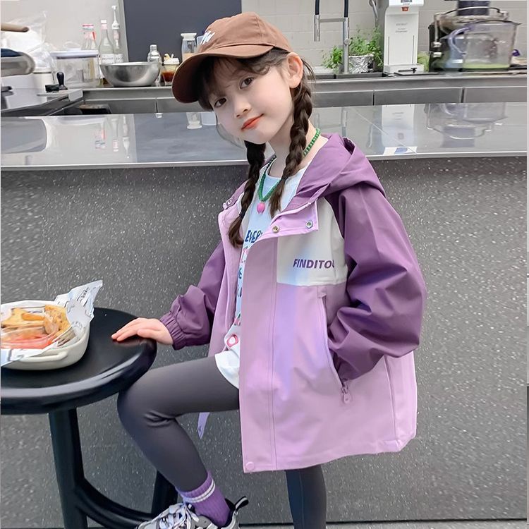 Gmn Áo Khoác Thể Thao Có Mũ Trùm Thời Trang Xuân Thu 2023 Cho Bé Gái