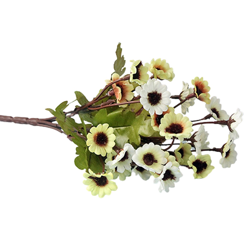 Đồ Chơi Cao Cấp Cho Bé| 1 Bó 24 Bông Hoa Cúc Giả Bằng Vải Dùng Trang Trí