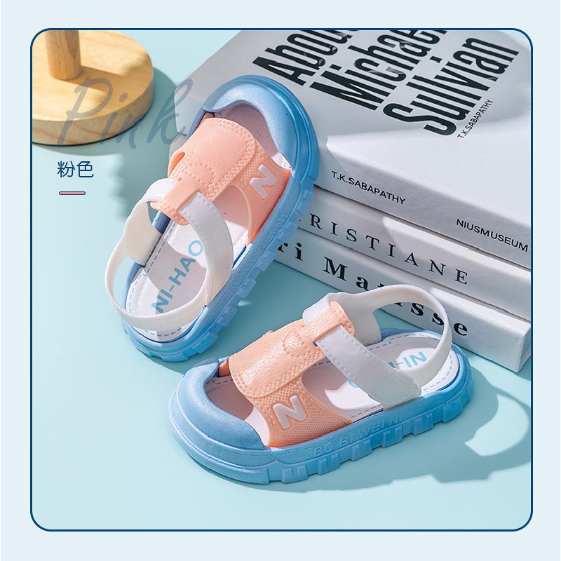 Mới Dép sandal Đế Mềm Chống Trượt In Hình Hoạt Hình Thời Trang Mùa Hè Dành Cho Trẻ Em