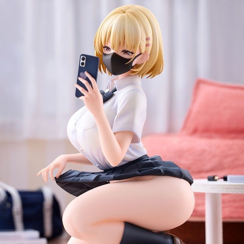 Mô Hình Búp Bê Nữ anime Mặc Váy Ngắn Hai Chiều Đáng Yêu aizi Chính Hãng Có Thể Thay Đổi Khuôn Mặt Thủ Công Để Bàn