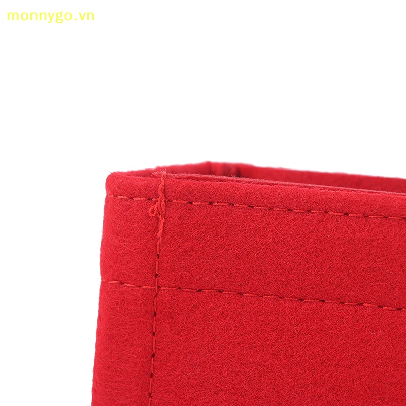 Monnygo Túi Xách mini Bằng Vải Nỉ Lót Lớp Lót Dùng Đựng Đồ Dùng vn