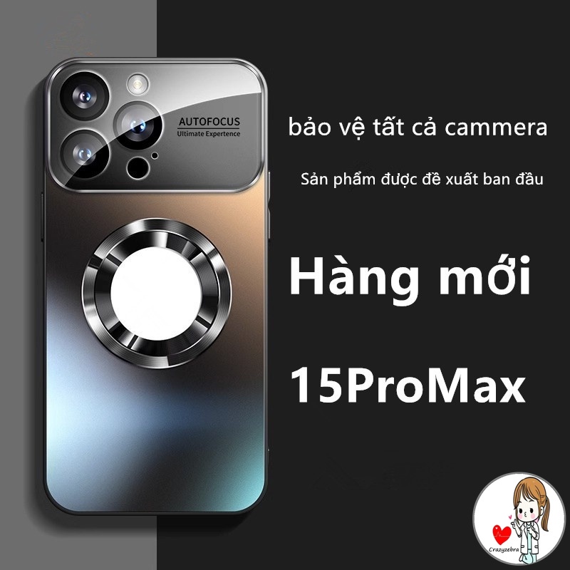 Sang Trọng Ốp Điện Thoại pc Cứng Chống Sốc Mặt Nhám Tích Hợp Sạc Không Dây Cho iphone 14 13 promax 14 plus