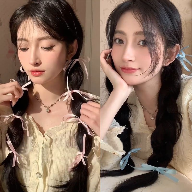 Dây Buộc Tóc Ruy Băng Thắt Nơ Dài 2m Thời Trang Hàn Quốc Cho Nữ