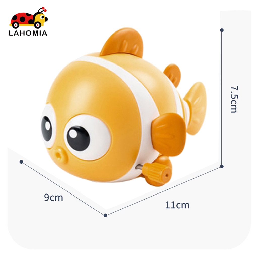 LAHOMIA Đồ Chơi Bồn Tắm Hình Cá Lên Dây Cót Vui Nhộn Cho Bé