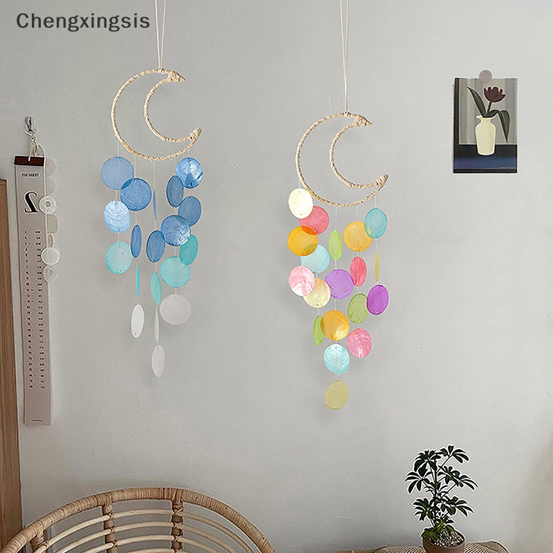 Vòng Bắt Giấc Mơ Vỏ Sò Tự Nhiên Trang Trí Nhà Cửa Phong Cách bohemian