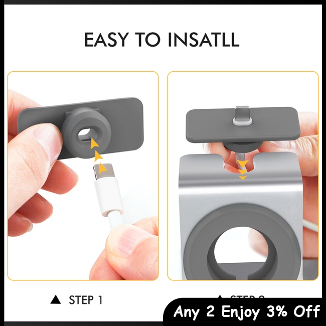 Đế Sạc 3 Trong 1 Bằng Hợp Kim Nhôm Có Giá Đỡ Cho airpods / iwatch iphone
