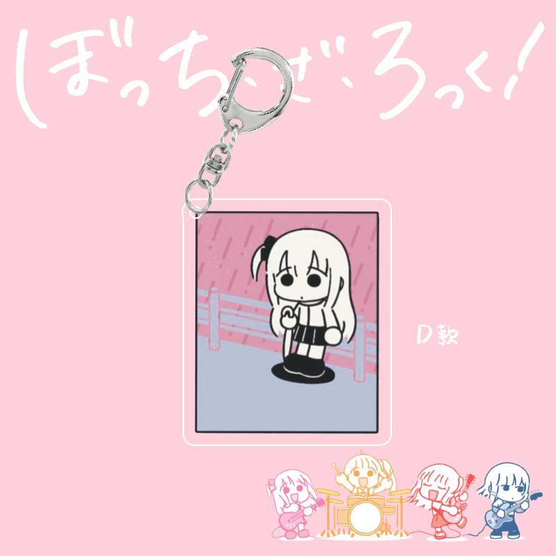 Móc khoá Q Version Anime Bocchi The Rock Acrylic Key Chain Kawaii Goto Hitori Ijichi Nijika Phụ Kiện Trang Trí