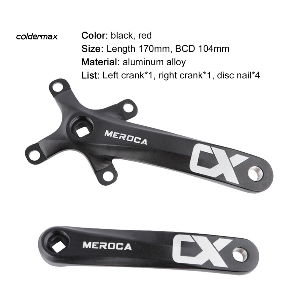 Bộ Trục Khuỷu Trái / Phải Gắn Tay Trái / Phải Chống Oxy Hóa Có Dây Xích Cho Xe Đạp