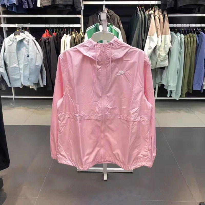 Nike Áo Khoác Có Mũ Thêu logo Thời Trang Cá Tính Cho Nữ