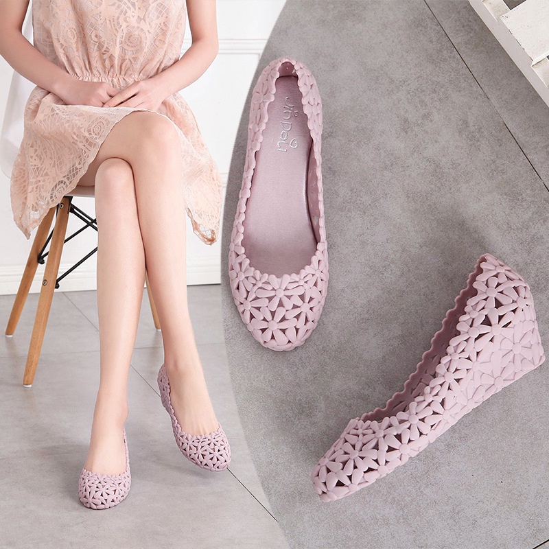 Giày Sandal Cao Su Thoáng Khí Đế Dày Thời Trang Mùa Hè Phong Cách Hàn Quốc Cho Nữ