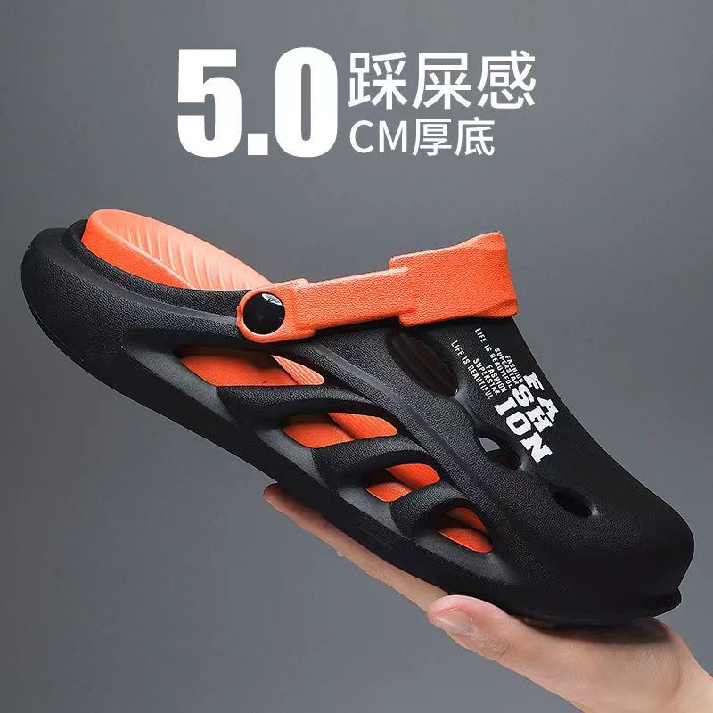 Dép Sandal Đế Dày Đục Lỗ Thời Trang Mùa Hè 2023 Phong Cách Mới Cho Nam