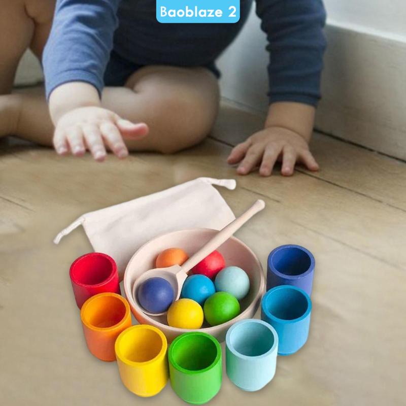 Đồ Chơi Giáo Dục Phân Loại Và Đếm Màu Sắc Cầu Vồng