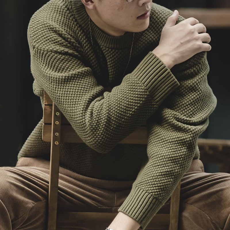 Áo sweater Dài Tay Phong Cách Nhật Bản Thời Trang Thu Đông Dành Cho Nam