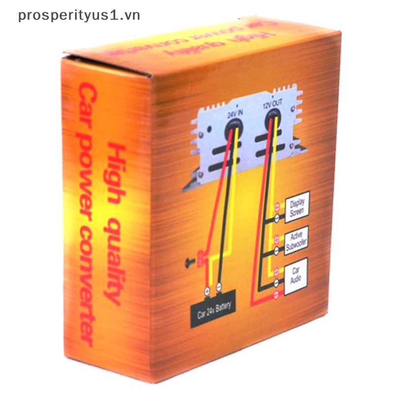 Adapter Chuyển Đổi Nguồn Điện 20a 30a dc 24v Sang dc 12v Kèm Quạt Cho Xe Hơi / Tàu Thuyền / Xe Tải