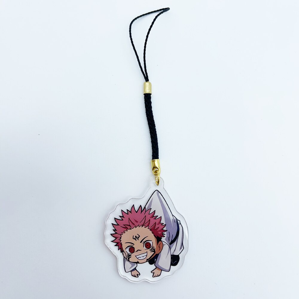 Dây treo điện thoại móc khóa Anime Jujutsu Kaisen Hung Gojo Satoru Yuji Itadori Nobara Kugisaki Phụ kiện trang trí