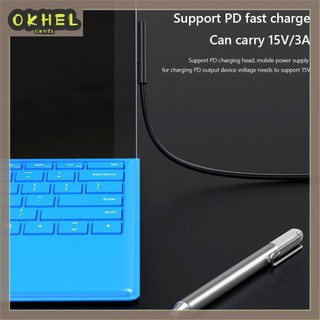 Dây Cáp Sạc Nhanh usb c pd Cho microsoft surface pro 7 6 5 4